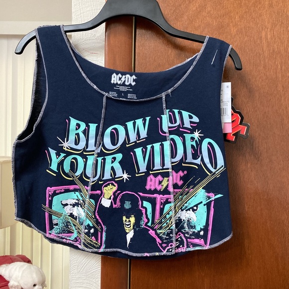AC/DC Tops - AC/DC crop top NWT